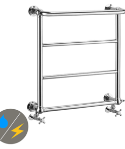 Maine 642 x 720mm Traditional Towel Rail (incl. Valves + Electric Heating Kit)