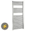 Reina Diva H1200 x W600mm Chrome Flat Electric Towel Rail -Cheap Bathroom Heating Store ES306CF P 11