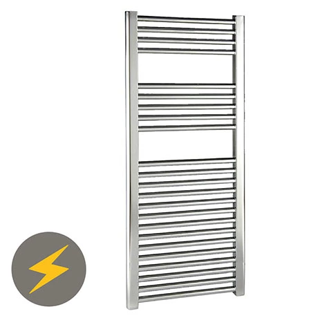 Reina Diva H1200 x W450mm Chrome Flat Electric Towel Rail 3 Reina Diva H1200 x W450mm Chrome Flat Electric Towel Rail