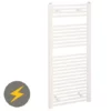 Reina Diva H1200 x W300mm White Flat Electric Towel Rail