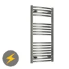 Reina Diva H1400 x W600mm Chrome Curved Electric Towel Rail