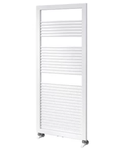 Asquiths Mineral White H1200 x W500mm Round Tube Vertical Radiator - HEA0101