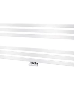 Asquiths Mineral White H500 x W1200mm Flat Tube Horizontal Radiator - HEB0105