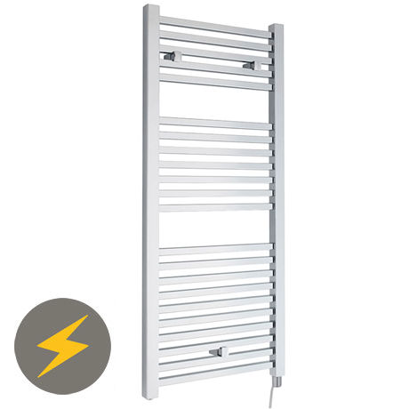 Hudson Reed 1110 x 500mm Electric Square Heated Towel Rail - Chrome - HL151 3 Hudson Reed 1110 x 500mm Electric Square Heated Towel Rail - Chrome - HL151