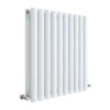 Hudson Reed Revive 600 x 586mm Horizontal Double Panel Radiator - Gloss White - HL338D -Cheap Bathroom Heating Store HL338D P