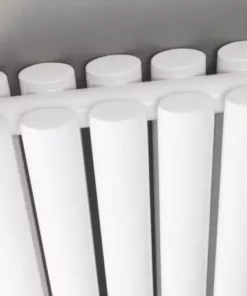 Hudson Reed Revive 600 x 412mm Horizontal Double Panel Radiator - Gloss White - HL337D -Cheap Bathroom Heating Store HL342D D1 460