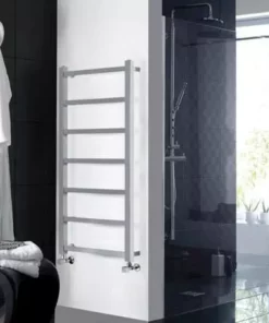 Hudson Reed Eton Designer Radiator 1200 x 450mm - Chrome - HL375 -Cheap Bathroom Heating Store HL375 D2 460