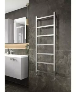 Hudson Reed Eton Designer Radiator 1200 x 450mm - Chrome - HL375 -Cheap Bathroom Heating Store HL375 D3 460