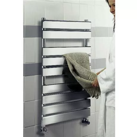 Hudson Reed - Piazza 9 Bar Heated Towel Rail 500 x 950mm - Chrome - HL382 3 Hudson Reed - Piazza 9 Bar Heated Towel Rail 500 x 950mm - Chrome - HL382 - Image 2
