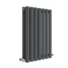 Hudson Reed Revive 600 x 412mm Horizontal Double Panel Radiator - Anthracite - HLA37D -Cheap Bathroom Heating Store HLA37D P