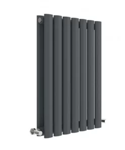 Hudson Reed Revive 600 x 412mm Horizontal Double Panel Radiator - Anthracite - HLA37D