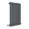 Hudson Reed Revive 600 x 412mm Horizontal Single Panel Radiator - Anthracite - HLA37