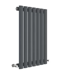 Hudson Reed Revive 600 x 412mm Horizontal Single Panel Radiator - Anthracite - HLA37
