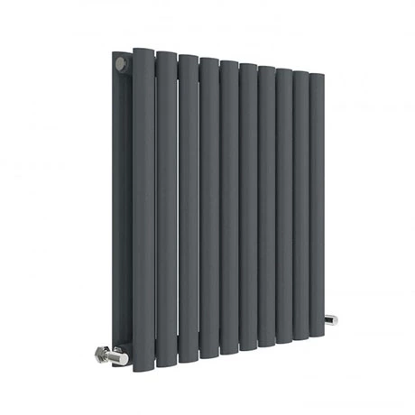 Hudson Reed Revive 600 x 586mm Horizontal Double Panel Radiator - Anthracite - HLA38D 3 Hudson Reed Revive 600 x 586mm Horizontal Double Panel Radiator - Anthracite - HLA38D