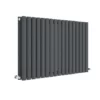 Hudson Reed Revive 600 x 992mm Horizontal Double Panel Radiator - Anthracite - HLA39D -Cheap Bathroom Heating Store HLA39D P