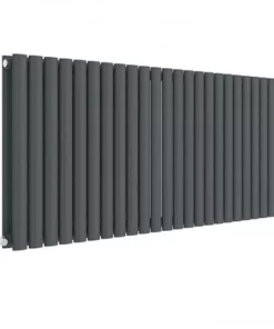 Hudson Reed Revive 600 x 1398mm Horizontal Double Panel Radiator - Anthracite - HLA40D