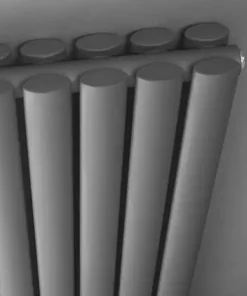 Hudson Reed Revive 600 x 992mm Horizontal Double Panel Radiator - Anthracite - HLA39D -Cheap Bathroom Heating Store HLA42D D1 460 4