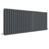 Hudson Reed Revive 600 x 1572mm Horizontal Double Panel Radiator - Anthracite - HLA42D