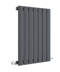 Hudson Reed Sloane 600 x 412mm Horizontal Single Panel Radiator - Anthracite - HLA54