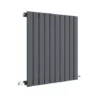 Hudson Reed Sloane 600 x 586mm Horizontal Single Panel Radiator - Anthracite - HLA55 -Cheap Bathroom Heating Store HLA55 P