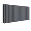 Hudson Reed Sloane 600 x 1398mm Horizontal Double Panel Radiator - Anthracite - HLA59D -Cheap Bathroom Heating Store HLA59D P