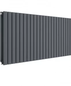Hudson Reed Sloane 600 x 1398mm Horizontal Double Panel Radiator - Anthracite - HLA59D