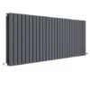 Hudson Reed Sloane 600 x 1572mm Horizontal Double Panel Radiator - Anthracite - HLA60D