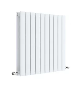 Hudson Reed Sloane 600 x 586mm Horizontal Double Panel Radiator - Satin White - HLW55D
