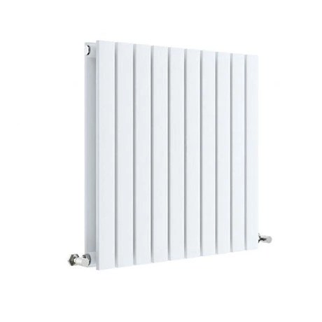 Hudson Reed Sloane 600 x 586mm Horizontal Double Panel Radiator - Satin White - HLW55D 3 Hudson Reed Sloane 600 x 586mm Horizontal Double Panel Radiator - Satin White - HLW55D