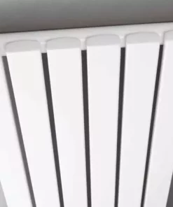 Hudson Reed Sloane 600 x 586mm Horizontal Single Panel Radiator - Satin White - HLW55 -Cheap Bathroom Heating Store HLW56 D1 460 1