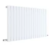 Hudson Reed Sloane 600 x 992mm Horizontal Single Panel Radiator - Satin White - HLW56 -Cheap Bathroom Heating Store HLW56 P