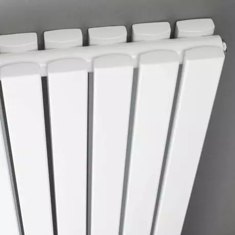 Hudson Reed Sloane 600 x 586mm Horizontal Double Panel Radiator - Satin White - HLW55D 4 Hudson Reed Sloane 600 x 586mm Horizontal Double Panel Radiator - Satin White - HLW55D - Image 2