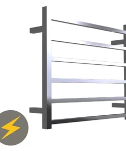 Warmup Hawthorn H600 x W650mm Dry Electric Heated Towel Rail - HTR-6SQPO