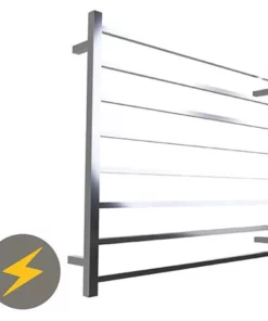 Warmup Hawthorn H912 x W620mm Dry Electric Heated Towel Rail - HTR-8SQPO