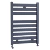 Fewston Straight Flat Panel Heated Towel Rail - W500 x H719mm - Anthracite