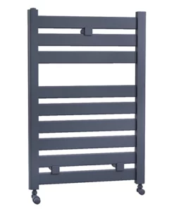 Fewston Straight Flat Panel Heated Towel Rail - W500 x H719mm - Anthracite