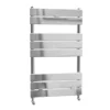 Malham Straight Flat Panel Heated Towel Rail - W500 x H840mm - Chrome