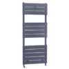 Malham Straight Flat Panel Heated Towel Rail - W500 x H1213mm - Anthracite 2 Malham Straight Flat Panel Heated Towel Rail - W500 x H1213mm - Anthracite -Cheap Bathroom Heating Store HTR011 p