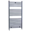 Lindley Straight Heated Towel Rail - W500 x H1110mm - Anthracite -Cheap Bathroom Heating Store HTR023 p