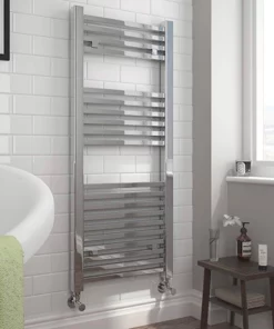 Cube Heated Towel Rail - Chrome (500 x 1200mm)