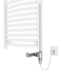 Cube 500 x 1420mm Heated Towel Rail (incl. Valves + Electric Heating Kit) 8 Cube 500 x 1420mm Heated Towel Rail (incl. Valves + Electric Heating Kit) -Cheap Bathroom Heating Store KUB516C EHK d1 460