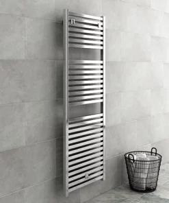 Cube Heated Towel Rail - Chrome (600 x 1420mm)