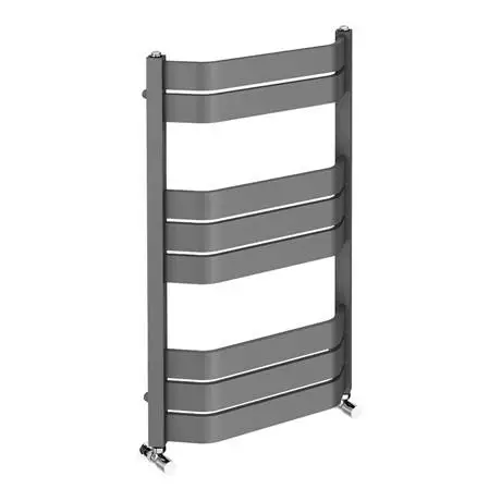 Milan Bow-Fronted Anthracite 850 x 550 Designer Flat Panel Heated Towel Rail 6 Milan Bow-Fronted Anthracite 850 x 550 Designer Flat Panel Heated Towel Rail - Image 4
