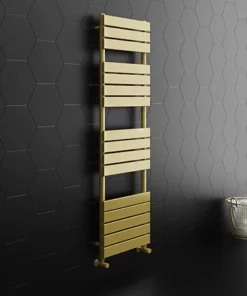 Arezzo Brushed Brass 1600 x 500 Heated Towel Rail
