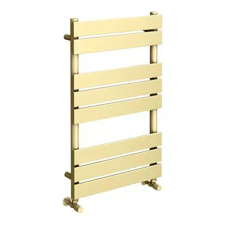 Arezzo Brushed Brass 800 x 500 Heated Towel Rail 4 Arezzo Brushed Brass 800 x 500 Heated Towel Rail - Image 2
