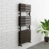 Milan Black Nickel 1200 x 500mm Double Panel Heated Towel Rail -Cheap Bathroom Heating Store MILD2BN04 prod1