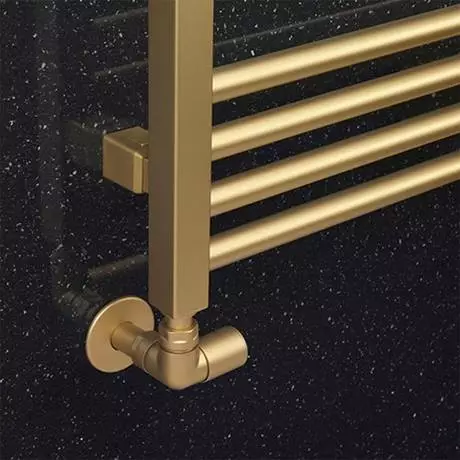 Crosswater MPRO 480 x 1140mm Heated Towel Rail - Brushed Brass Effect - MP48X1140F 4 Crosswater MPRO 480 x 1140mm Heated Towel Rail - Brushed Brass Effect - MP48X1140F - Image 2