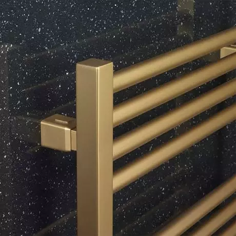 Crosswater MPRO 480 x 1140mm Heated Towel Rail - Brushed Brass Effect - MP48X1140F 5 Crosswater MPRO 480 x 1140mm Heated Towel Rail - Brushed Brass Effect - MP48X1140F - Image 3