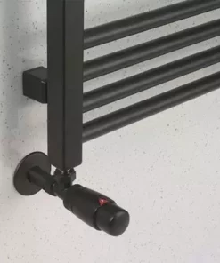 Crosswater MPRO 480 x 1380mm Heated Towel Rail - Matt Black - MP48X1380MB -Cheap Bathroom Heating Store MP48X1140MB D2 460