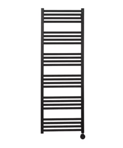 Crosswater MPRO 480 x 1380mm Electric Only Towel Rail - Matt Black - MP48X1380MBELEC
